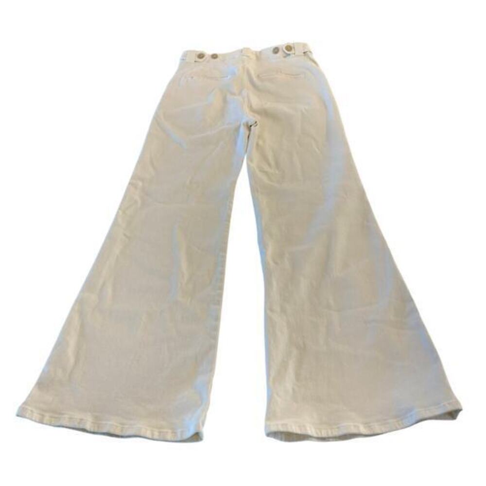 Mother Denim The Elbow Grease Roller Sneak in Antique White‎ Wide Leg size 31 - Picture 4 of 14